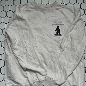 cream brandy melville crewneck